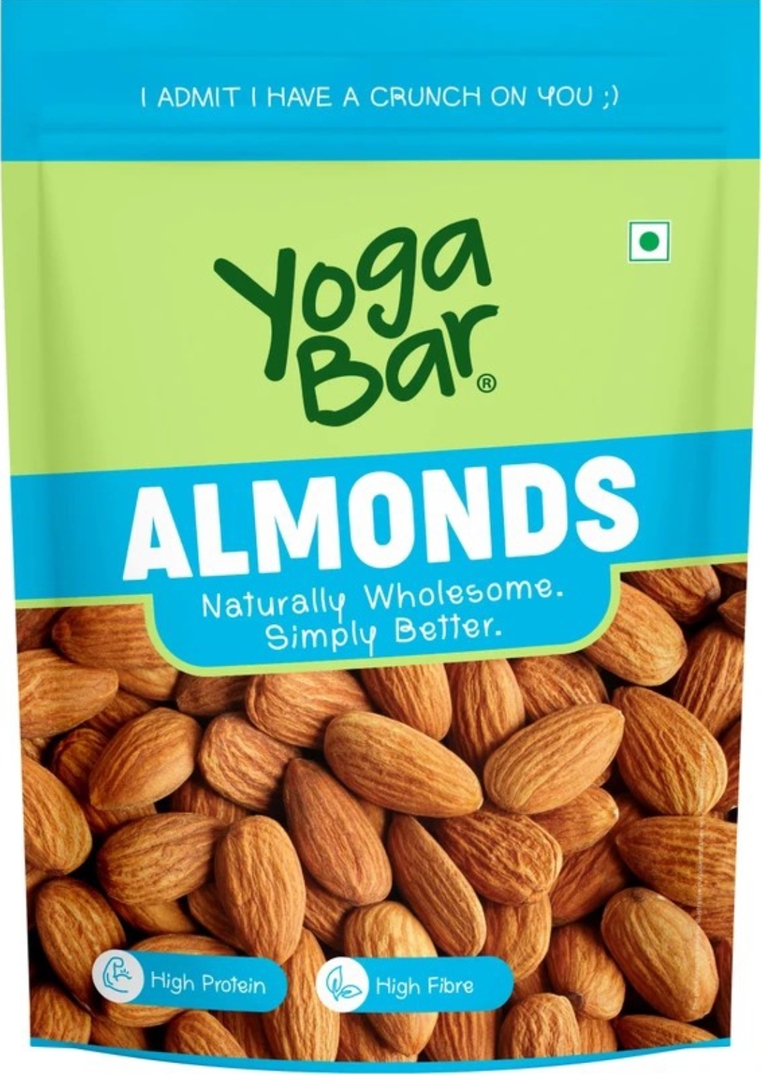 Yogabar Premium California Almonds | 100% Natural Crunchy Badam Giri Almonds (1 x 900 g)