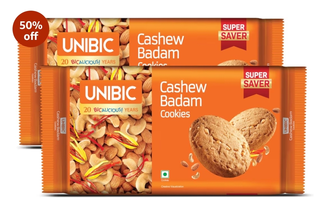 Unibic Cashew Badam Cookies|Weight may vary 900g/975g
