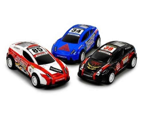GITGRNTH 3 Pic Mini Die Cast Pull Back Cars, Metal Racing Car Toys for Kids