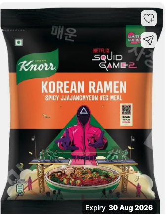 Knorr Korean Ramen  / Sunfeast YiPPee! Magic Masala with Added Veggies-The Better Insta...more at select  location