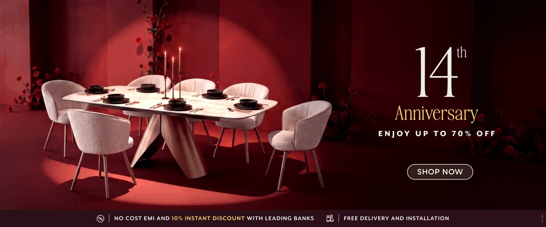 Urban Ladder - 14th Anniversary Sale | Upto 70% Off | Additional Discounts and Offers