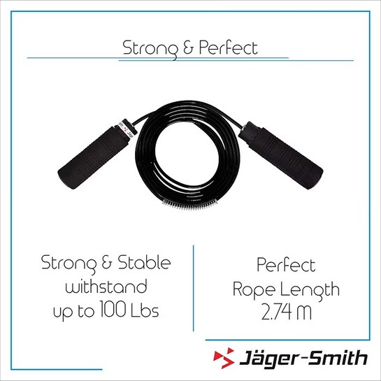  Jager-Smith SR-302 Skipping Rope (Black) 