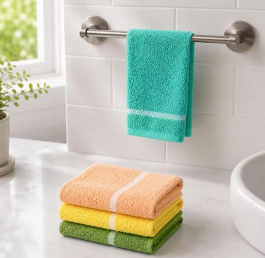 Instamart: Cotton Colors Cotton Hand/Face Towel Set (200 GSM)