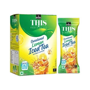 Continental THIS Instant Ice Tea Powder | Refreshing Natural Lemon Flavor | Source of Vitamin C | Lemon Iced Tea Box (140 g)