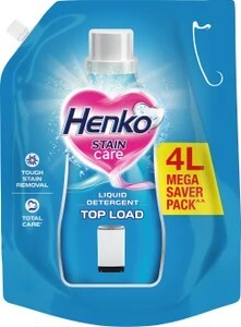 Henko Stain Care Detergent Liquid Top Load Liquid Detergent Fresh...more(location specific can be)