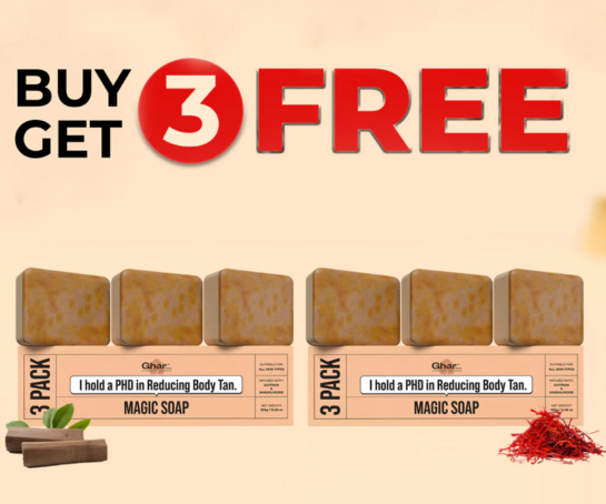Ghar Soap - BUY 3 & GET 3 FREE