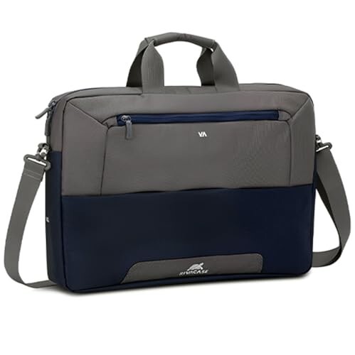 RIVACASE Suzuka 7757 Steel Blue/Grey Laptop Bag 17.3" Inches