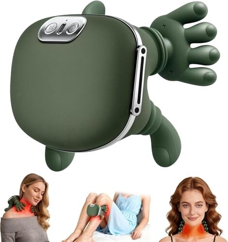 VEZPAX Shoulder & Neck Massager with Heat, 4D Bionic Heated Neck Massager with Fingers Simulates a Real Palm Massage for Comfort, 3 Intensity Levels + 2 Heat Settings Relax Muscle Tension