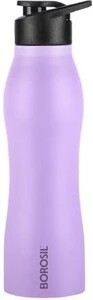 BOROSIL 950ml Grip Go Steel Water Bottle, Single Wall, Leakproof,...more