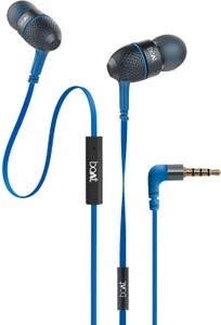 boAt Bassheads 220 Wired Earphones Wired Headset (Blue, In the Ea...more