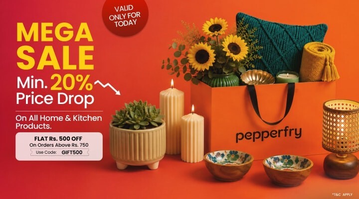 Pepperfry: Flat 500 Off on Orders above 750 on all Home Products | Use Code Gift500