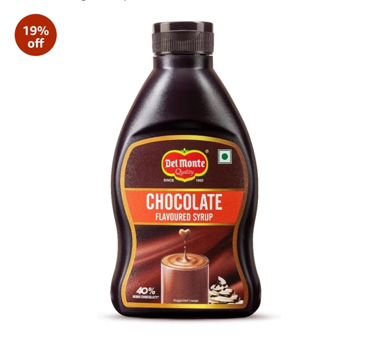 Del Monte Chocolate Syrup | 1.2 Kg Bottle | Perfect for Cake Milkshake & Ice cream
