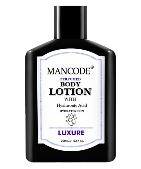 Mancode Luxure Body Lotion For Men 200ml | Easy Absorption | Nourishing Formulation | Hydrating Moisturization | Intense Care | Smooth Texture | Healthier Complexion | Elevates self-care.