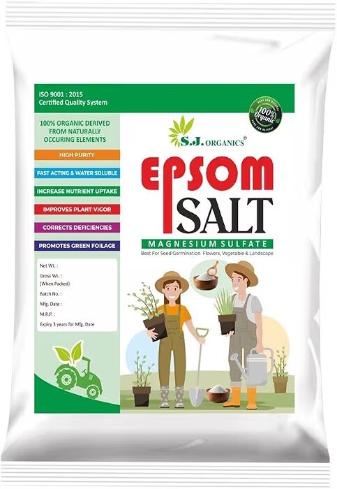 SJ Organics Epsom Salt for plants (2 KG) |