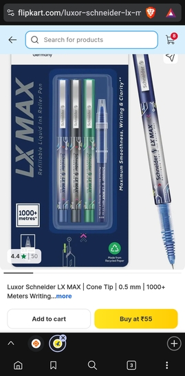Take a look at this LX MAX | Cone Tip | 0.5 mm | 1000+ Meters Writing Length 