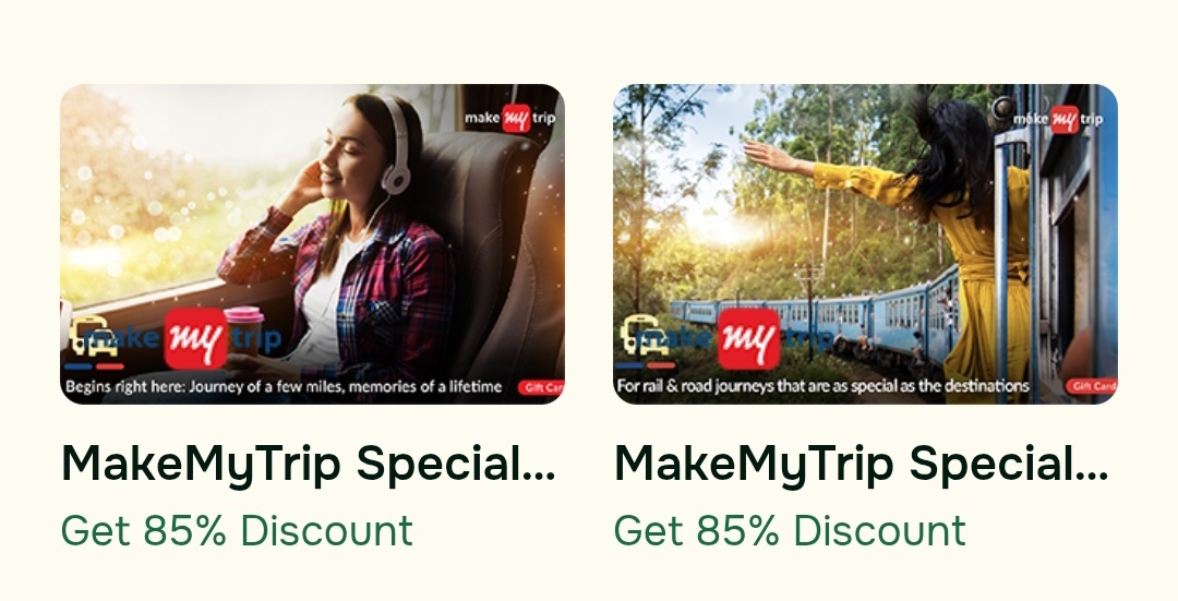 Woohoo - MMT rail and bus voucher @85% off
