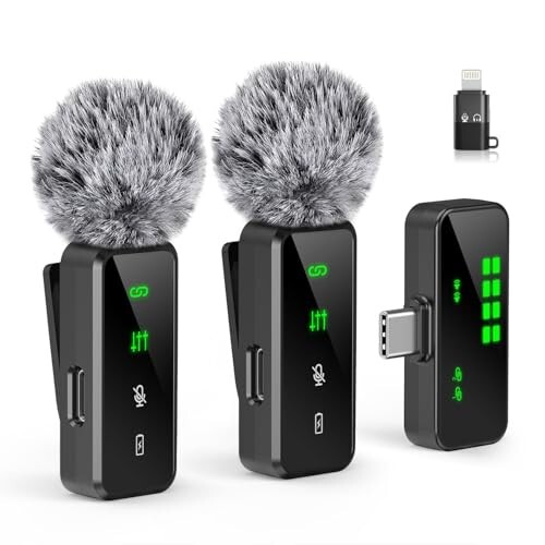 GRENARO Mic for YouTube Wireless, 3-Level Adjustable Noise Cancellation [10% Coupon discount]