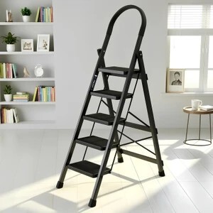 Plantex Anti-Skid Strong Foldable Wide 5 Step Ladder/Ladder for H...more