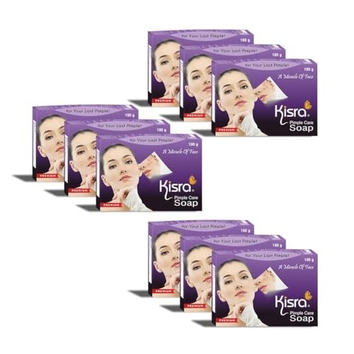 Kisra Premium Acne Prone Skin - Soap (Pack Of 9) 