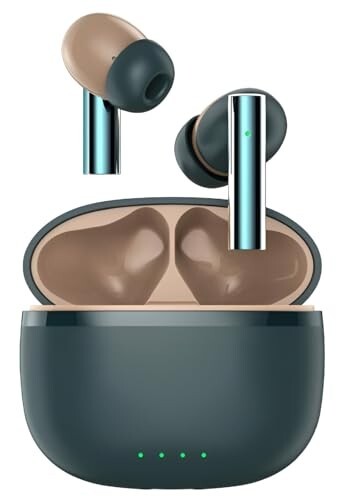 171x Truly Wireless Earbuds TWS | ENC & High Bass | Upto 50 Hrs Playtime | Bluetooth V5.4 | Quad Mics with AI-ENC | 40ms Low Latency Gaming | Gaming Beast for Android & iOS (Green)
