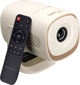 ZEBRONICS PixaPlay 72 Plus (4000 lm) Portable Smart Projector, Miracast, Remote Control Projector (Beige)