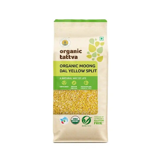 Zepto: Organic Tattva Moong Dal Yellow Split 1kg Deal (Location Specific)