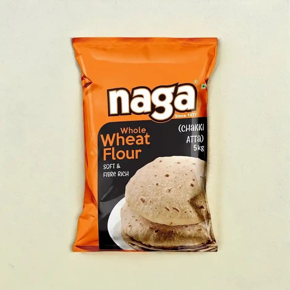 Zepto : Naga Whole Wheat Atta 5 Kg (Location Specific)