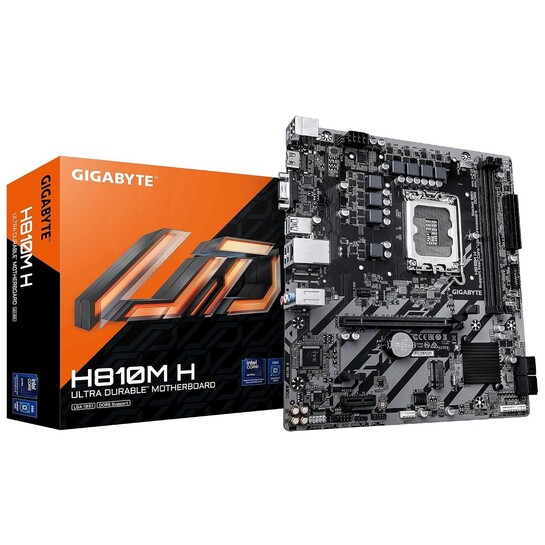 GIGABYTE H810M H Motherboard | Intel H810 | Micro ATX | DDR5 | PCIe 4.0 | HDMI | USB 3.2 | Durable Entry-Level Board