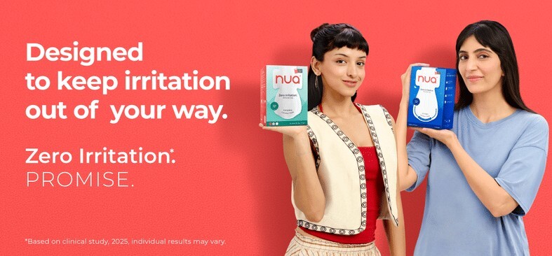 Upto 40% OFF on all Nua Products.