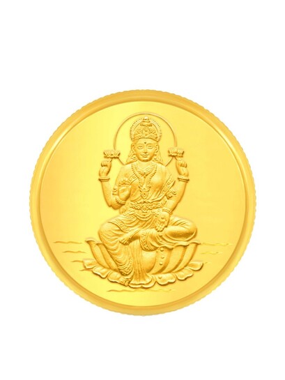 Buy BHIMA BIS Hallmark 22K 916 Purity Lakshmi Gold Coin 1 Gram - Gold Coin for Unisex 23250692 | Myntra