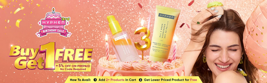 HYPHEN Birthday Sale | Buy 1 Get 1 FREE | + 5% on prepaid