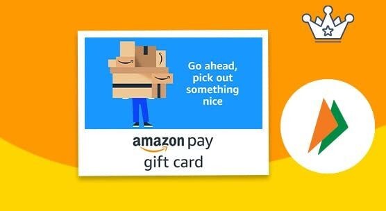 Amazon : GET FLAT ₹100 BACK on gift card Min order: ₹5000