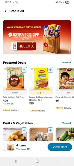 Jiomart: Flat 10% OFF upto 50