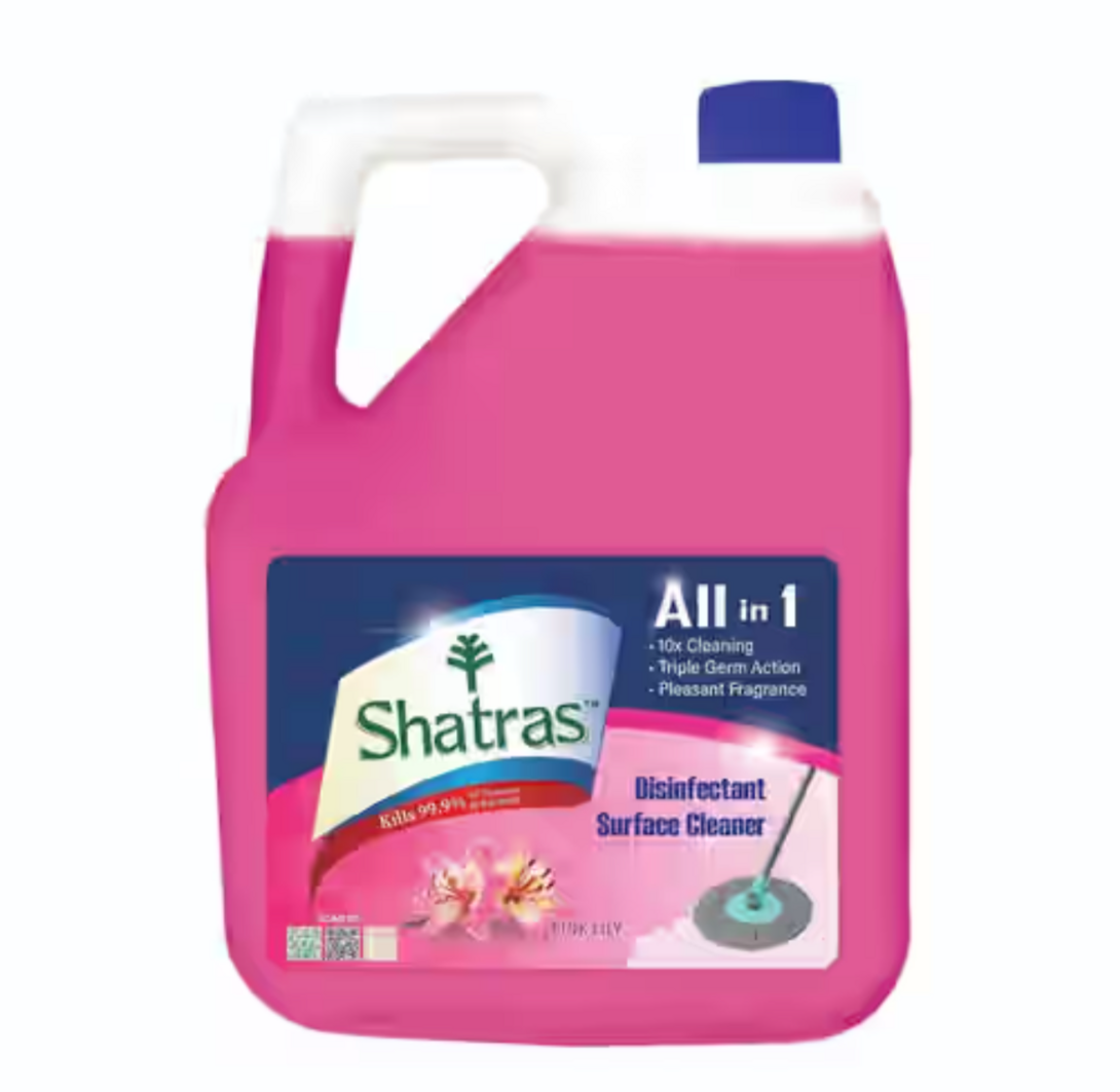 Zepto - Shatras Pink Lily Disinfectant Surface & Floor Cleaner Liquid – 5 L