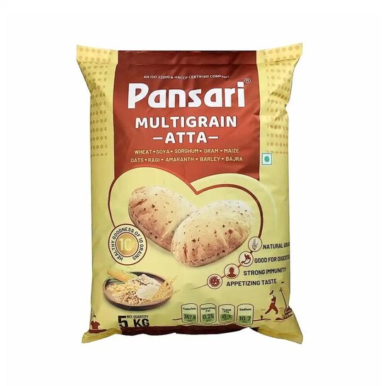 Zepto: Pansari Multigrain Atta 5kg (Location Specific)