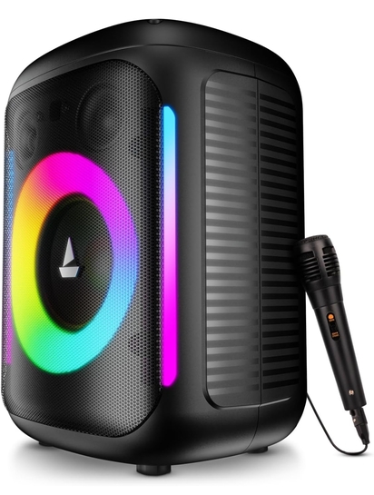boAt PartyPal 30, 25W Signature Sound, RGB LEDs, Wired Mic for Karaoke