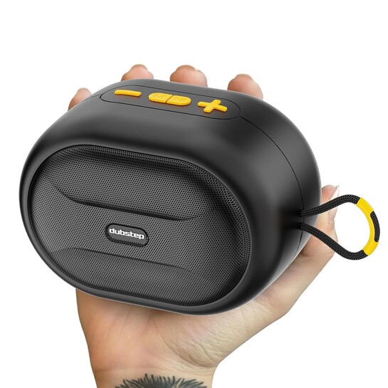 Dubstep Pop 1210 Portable Bluetooth Speaker | 12W Loud Sound, Deep Bass with XBASS, 16 Hrs Playtime, TWS Stereo Pairing, 52mm Driver