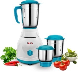 TRIVA Tx63 550 W Juicer Mixer Grinder (Remix | 3 Jars | Blue & Wh...more