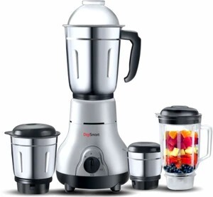 DIGISMART Kitchen Mate 750W Mixer Grinder – 4 Jars (Black & Grey)