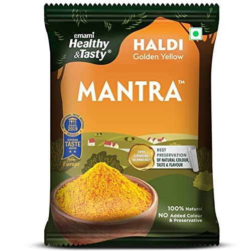 Emami Healthy & Tasty Mantra Haldi (Turmeric) Powder (100 grams) | 100% Natural | BLR