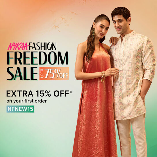 Nykaa Fashion Freedom Sale: Up to 75% Off + Extra 15% Off on First Order