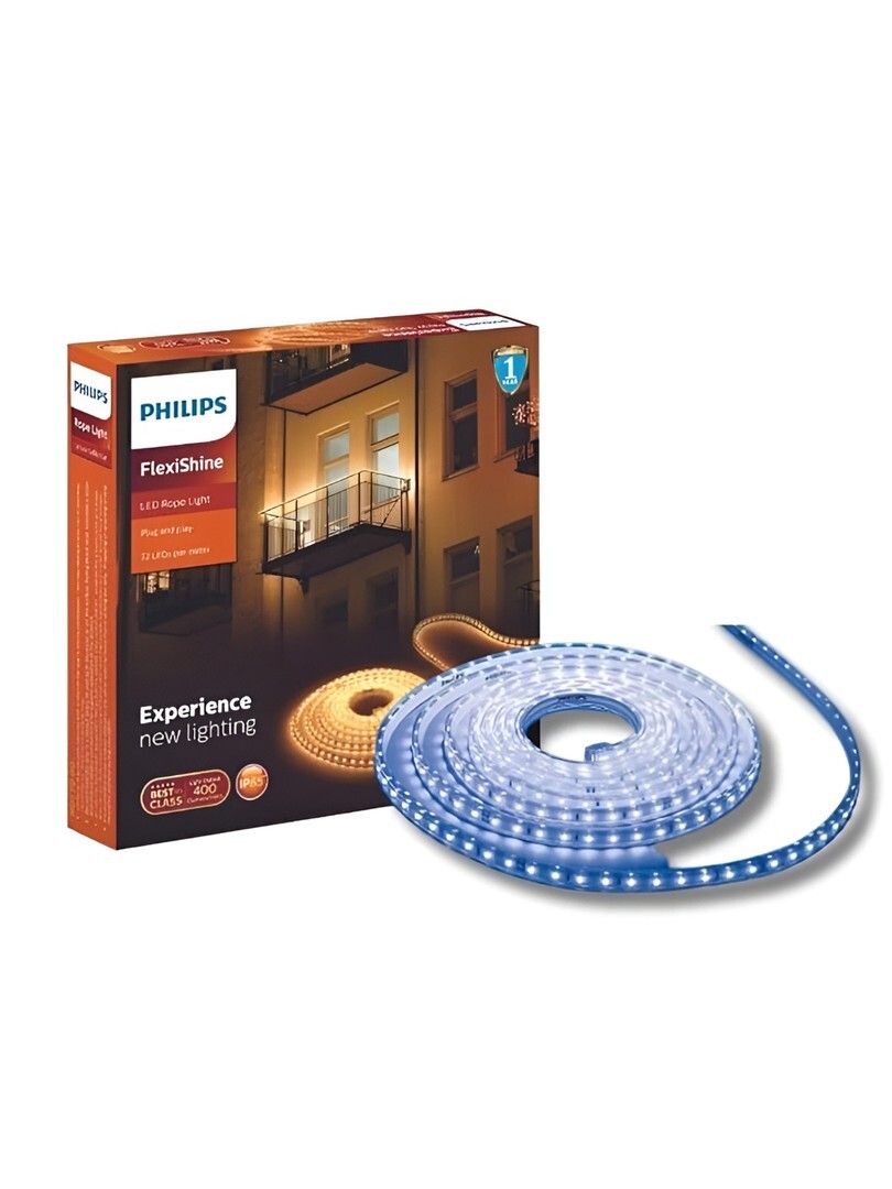 Philips FlexiShine Blue IP65 LED Rope String Lights 5 M - String Lights 
