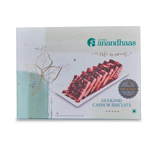 Zepto: Anandhaas Gulkand Kaju Katli (20 Pcs) | Location Specific