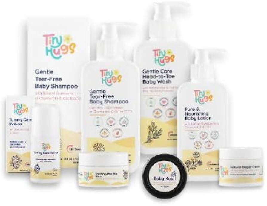 Lowest - TinyHugs Newborn Baby Gift Set with Free Gift (Pack of 7)