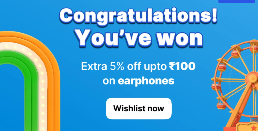 Flipkart Freedom Sale 5% OFF Coupon on Earbuds
