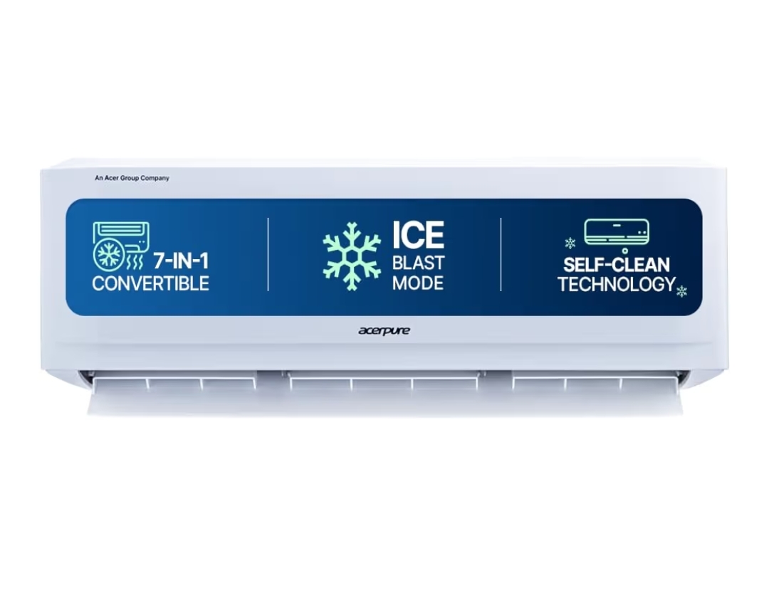 Acerpure Chill Neo1.5 Ton 3 star, New star rated, Split AC(4800W AC5IPG61.5TN3W48W 7 in 1 Convertible, Ice Blast Mode, 4 way swing, Cooling @ 58 degree, White)