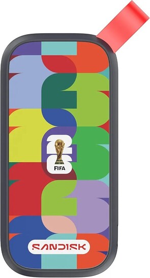 SANDISK 1TB Portable SSD, 800MB/s R, FIFA World Cup 2026 Edition, Rugged SSD with Upto 2 Meter Drop Protection
