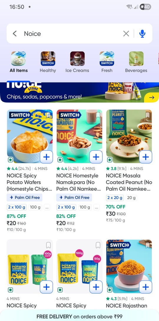NOICE Products Up to 87% OFF