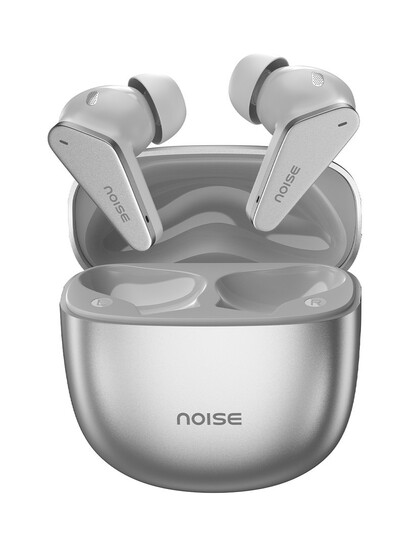 Buy Noise Buds Vector TWS 40H Of Playtime Quad Mic & ENC BT V5.3 Lunar Silver - Headphones for Unisex 39968892 | Myntra