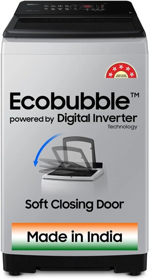 Samsung 8 kg 5 star, Ecobubble, Soft Closing Door, Digital Invert...more